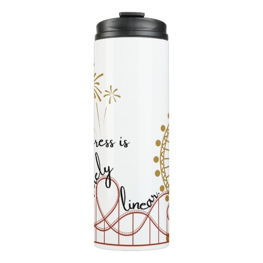 進行が線形になることはめったにない タンブラー (正面)