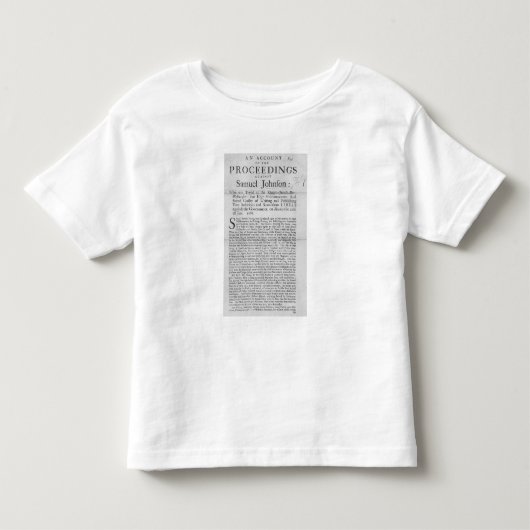 進行の記述 トドラーTシャツ (正面)