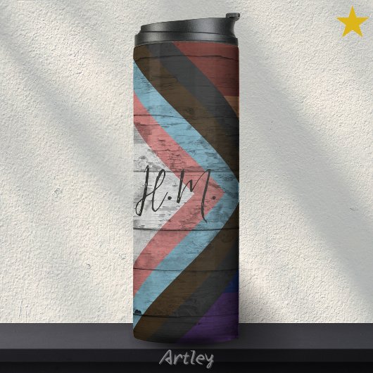 進行プライドフラグLGBT木目名前をカスタムする タンブラー