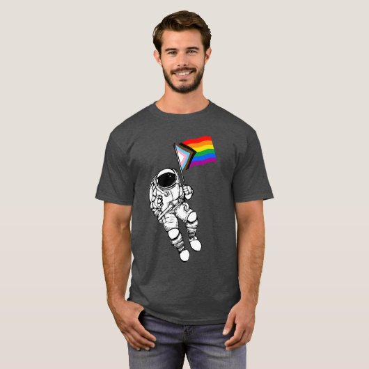 進行プライド宇宙飛行士Tシャツ Tシャツ (正面フル)
