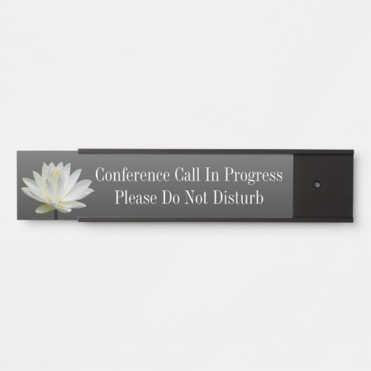 進行中のぶら下がったな名札の会議呼出 サインプレート (正面)