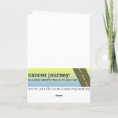 進行中のグリーティングカードのがん破壊 カード (裏面)