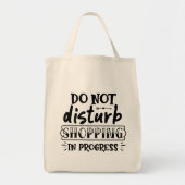 進行中のショッピングを妨害しない トートバッグ (正面)
