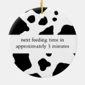 進行中のドア・ハンガーを食べ物を与えること セラミックオーナメント (裏面)