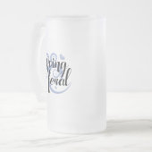 進行中のフェラル フロストグラスビールジョッキ (正面左)