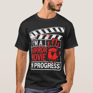 進行中のホラー 怖い手形デザイン Tシャツ