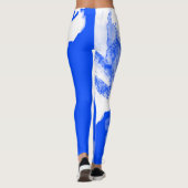 進行中の作業ネイビーブルー レギンス (裏面)