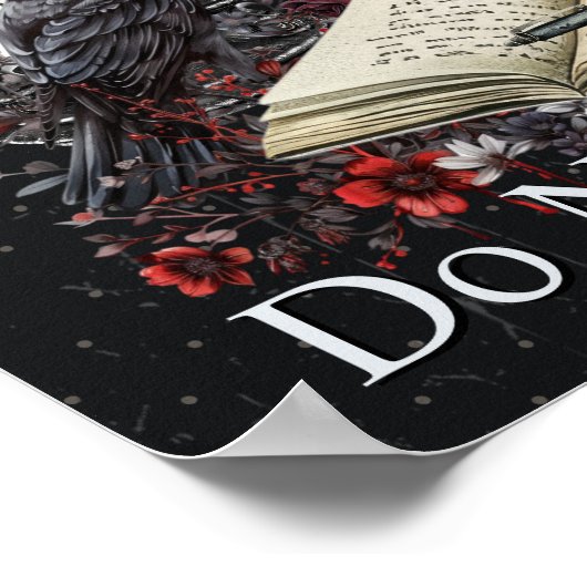 進行中の創造性が闇の作家を邪魔しない ポスター (角)