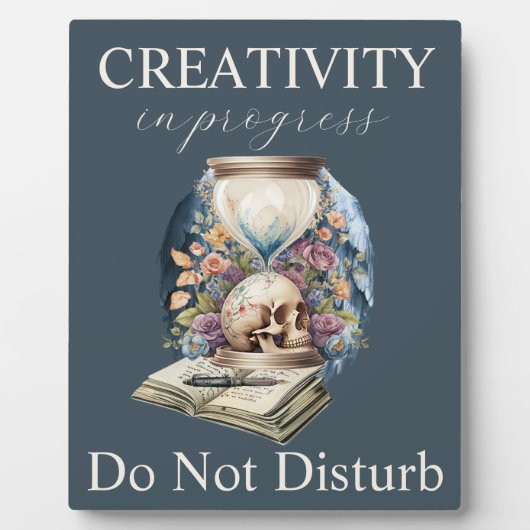 進行中の創造性は作家のサインを邪魔しない フォトプラーク (正面)