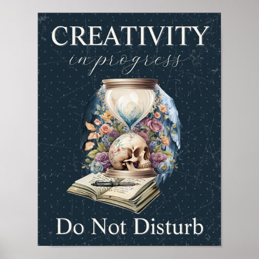 進行中の創造性は作家の贈り物を邪魔しない ポスター (正面)