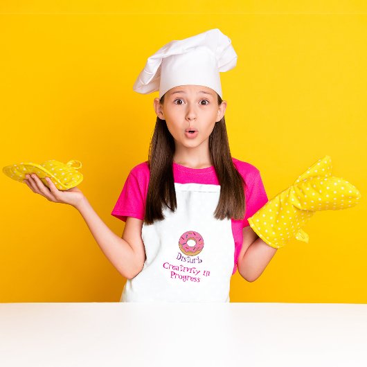 進行中の創造性を乱すドーナツ スタンダードエプロン