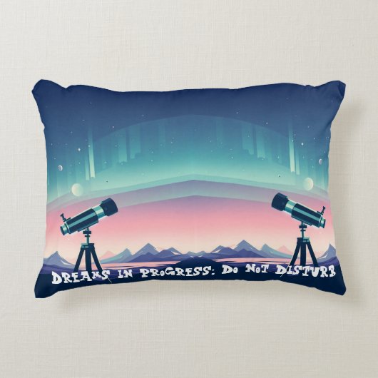 進行中の夢；邪魔しない アクセントクッション (正面)