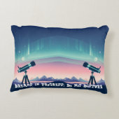 進行中の夢；邪魔しない アクセントクッション (裏面)