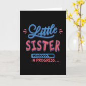 進行中の妹 カード (黄色い花)