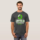 進行中の弁護士はローおもしろいル・スクール Tシャツ (正面フル)