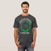 進行中の弁護士及び法律学校のギフト Tシャツ (正面フル)
