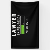 進行中の弁護士学校生徒ティーギフト 横断幕 (縦)