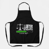 進行中の弁護士 エプロン (正面)