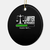 進行中の弁護士 セラミックオーナメント (左)