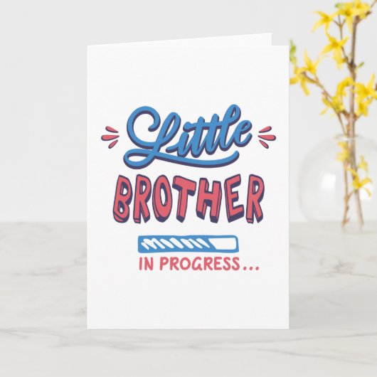 進行中の弟 カード (黄色い花)