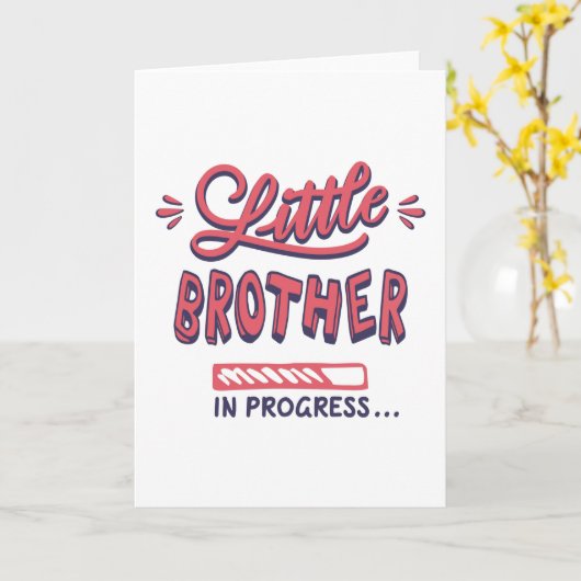 進行中の弟 カード (黄色い花)