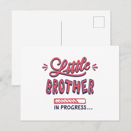 進行中の弟 ポストカード (正面/裏面)