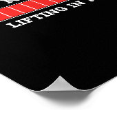 進行中の持ち上げを妨げない ポスター (角)