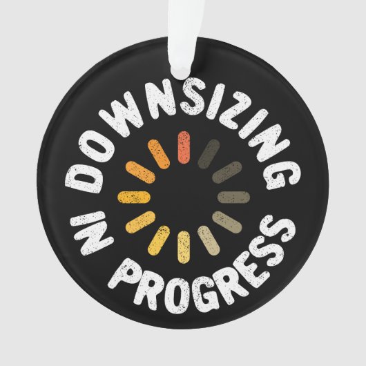進行中の減量処理計画の縮小 オーナメント (正面)