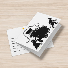 進行中の発表空白のテンプレート 招待状