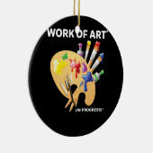 進行中の芸術作品パーフェクトアーティスト セラミックオーナメント (右)