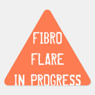 進行中のFIBRO火炎信号-ステッカー 三角形シール