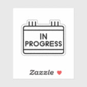 進行中ステッカー シール (シート)