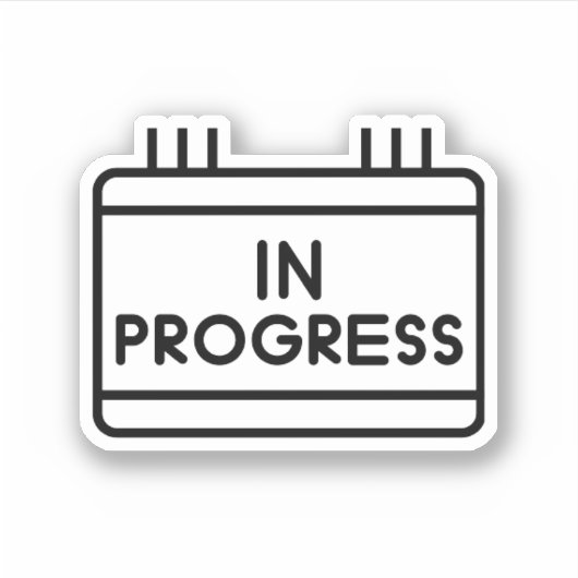 進行中ステッカー シール (正面)