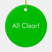 進行中/すべての澄んな浴室のドア投げ出すことは署名します セラミックオーナメント (正面)