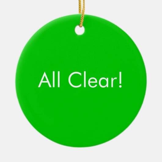 進行中/すべての澄んな浴室のドア投げ出すことは署名します セラミックオーナメント (正面)