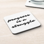 進行懸命プラスチックコースター コースター (左側)