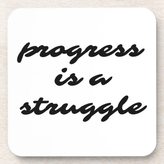 進行懸命プラスチックコースター コースター (正面)