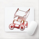 逸れるスプリント車か日没 マウスパッド (マウス)