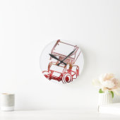 逸れるスプリント車か日没 ラウンド壁時計 (ホーム)