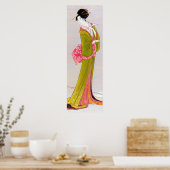 逸富細田栄志日本木版芸者 ポスター (キッチン)