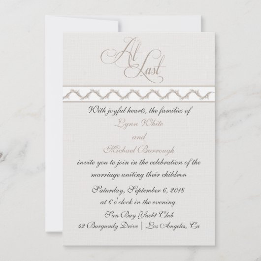 遂に 招待状 (正面)