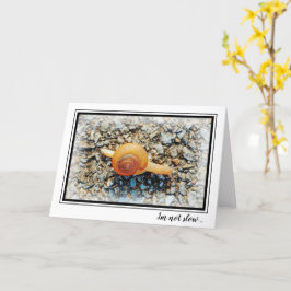 遅いおもしろい誕生日カードとカタツムリ カード