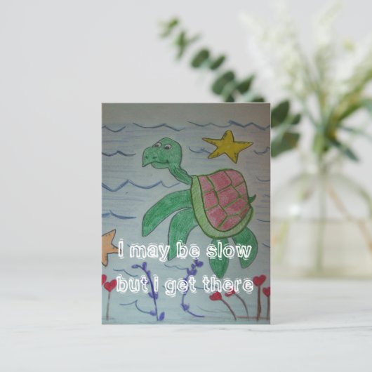 遅いかもしれないが着く ポストカード (スタンド正面)