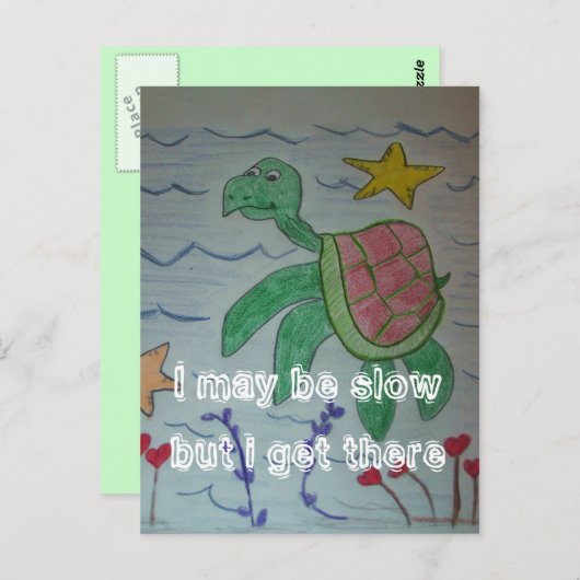 遅いかもしれないが着く ポストカード (正面/裏面)