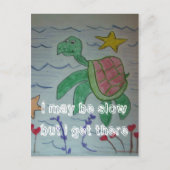 遅いかもしれないが着く ポストカード (正面)