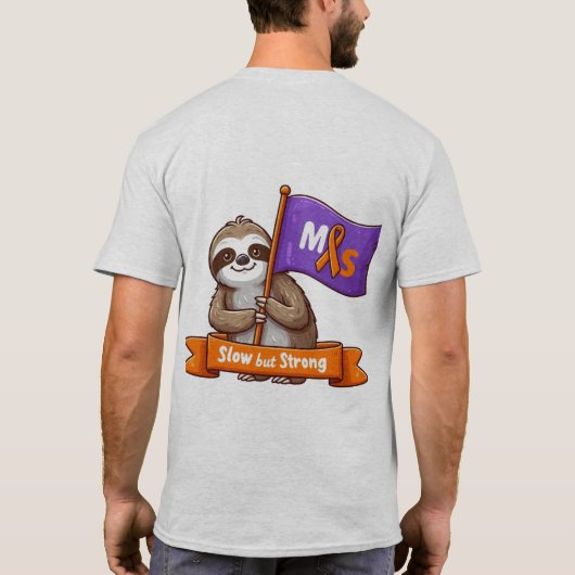 遅いが強いMS認識度T Tシャツ (裏面)