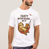 遅いが正義 Tシャツ (正面)