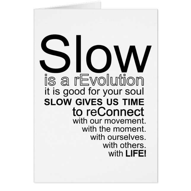 遅いですreEvolutionの声明カードは (正面)