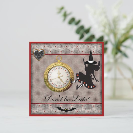遅いアリスの魔法使いのハローウィンパーティの招待があないで下さい 招待状 (スタンド正面)