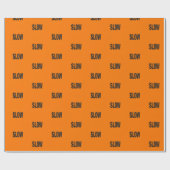 遅いカジュアル記号 ラッピングペーパー (フラット)